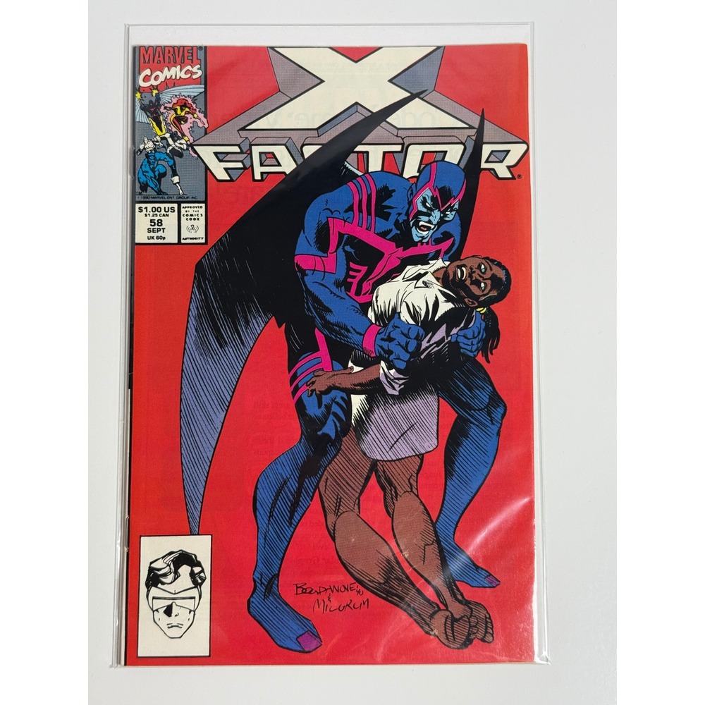 X-Factor 58 1990 Marvel Comics Archangel Cover Jon Bogdanove Al Milgrom X-Men